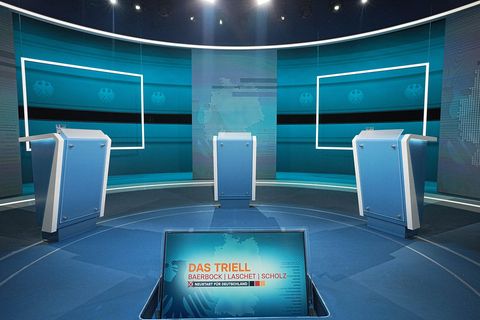 Wahlkampf RTL-Studio Triell