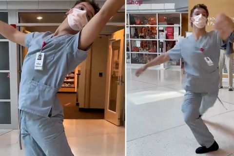 Krankenpfleger Teva Martinson überrascht mit eindrucksvoller Ballettaufführung in Krankenhaus in Utah.