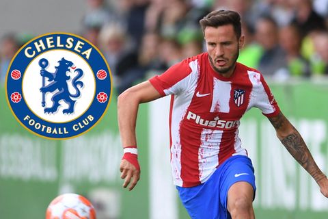 Saul Niguez, Atletico Madrid, Chelsea badge