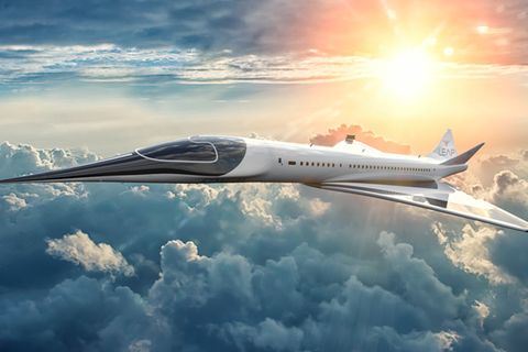 Futuristisches Flugzeug soll in drei Stunden von Paris nach New York fliegen.