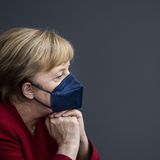 Merkel mit Maske