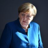 Merkel in blau