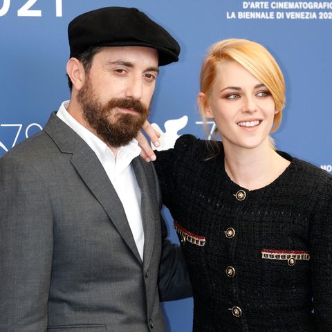 Regisseur Pablo Larrain und Schauspielerin Kristen Stewart auf dem Filfestival in Venedig