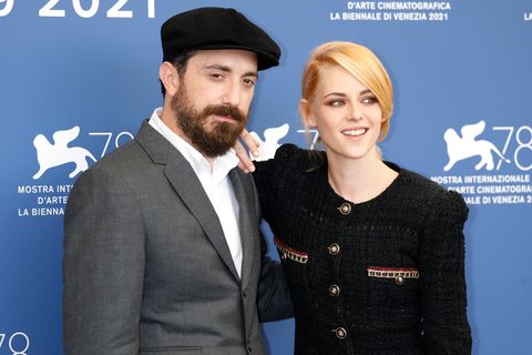 Regisseur Pablo Larrain und Schauspielerin Kristen Stewart auf dem Filfestival in Venedig