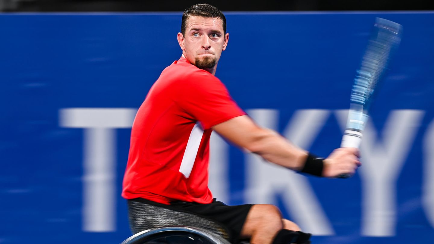 Der belgische Rollstuhltennis-Spieler Joachim Gerard