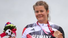 Felicia Laberer, 32, Bronze im Kanu-Sprint über 200 Meter (KL3)