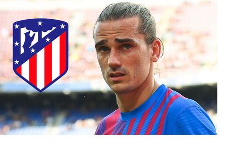 Antoine Griezmann, Barcelona, Atletico Madrid badge