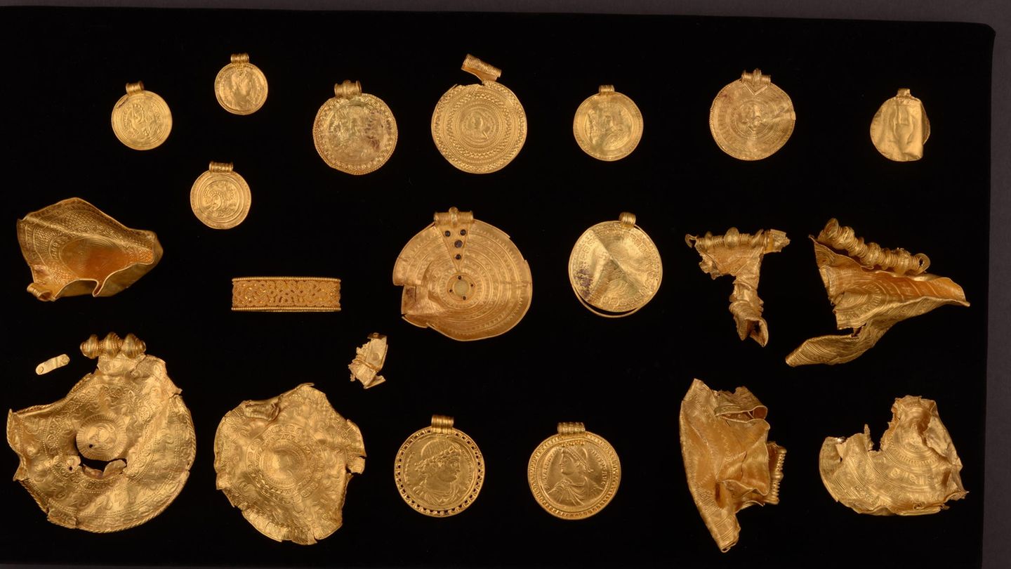 Ein 1500 Jahre alter Goldschatz wurde in Dänemark gefunden