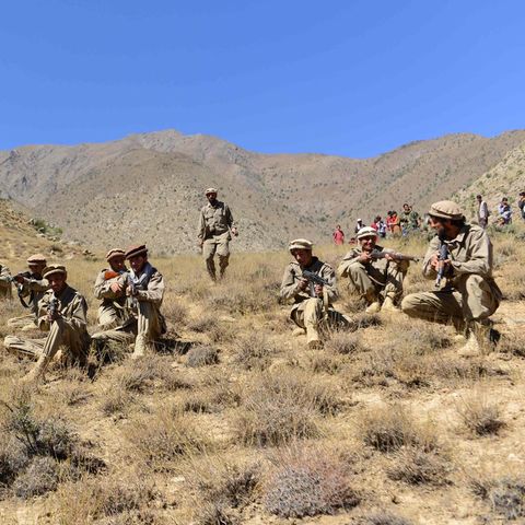 Widerstandskämpfer gegen die Taliban im Pandschirtal