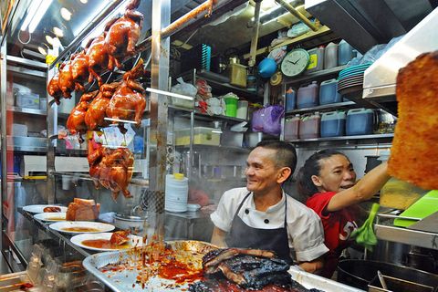Chan Hong Meng in seinem Imbiss