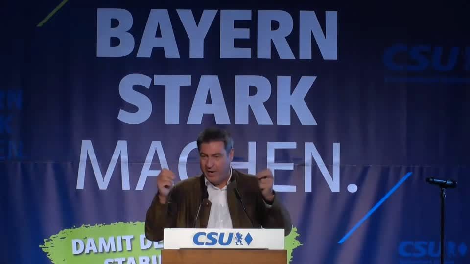 Video: Söder warnt vor Linksrutsch Video: Söder warnt vor Linksrutsch
