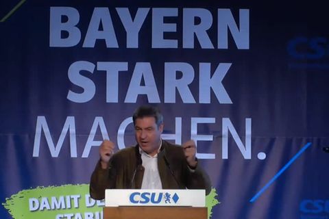 Video: Söder warnt vor Linksrutsch