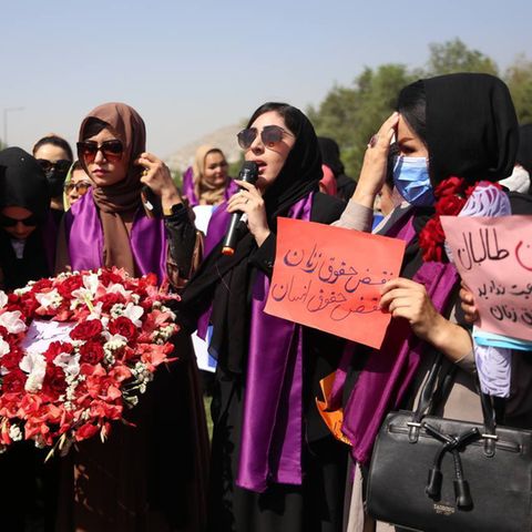 Frauendemo in Kabul