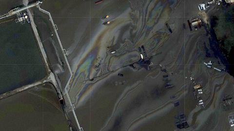 USA: Satellitenbilder zeigen Ölpest an US-Küste nach Hurrikan "Ida"