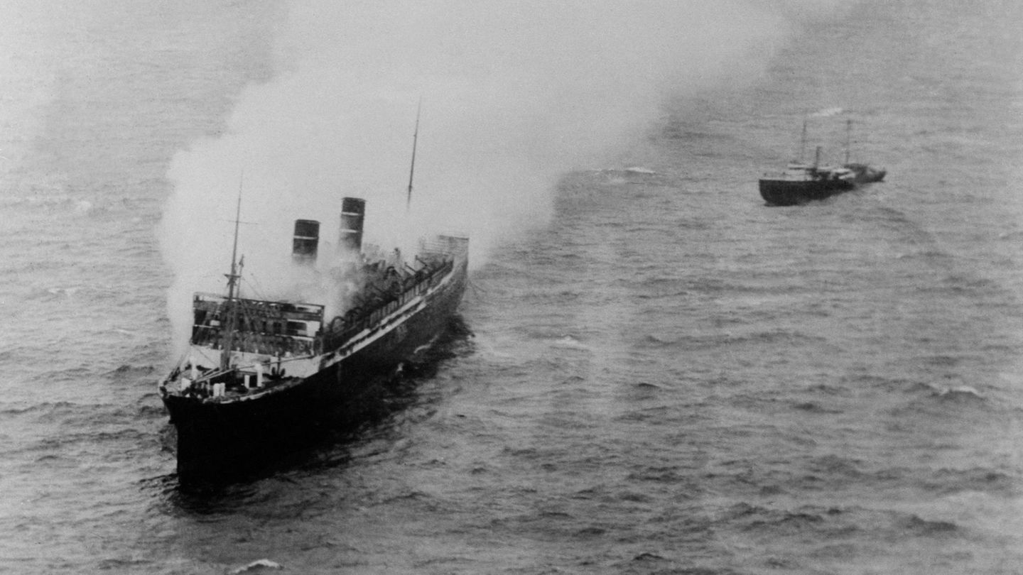 Die brennende "Morro Castle"