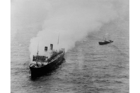 Die brennende "Morro Castle"