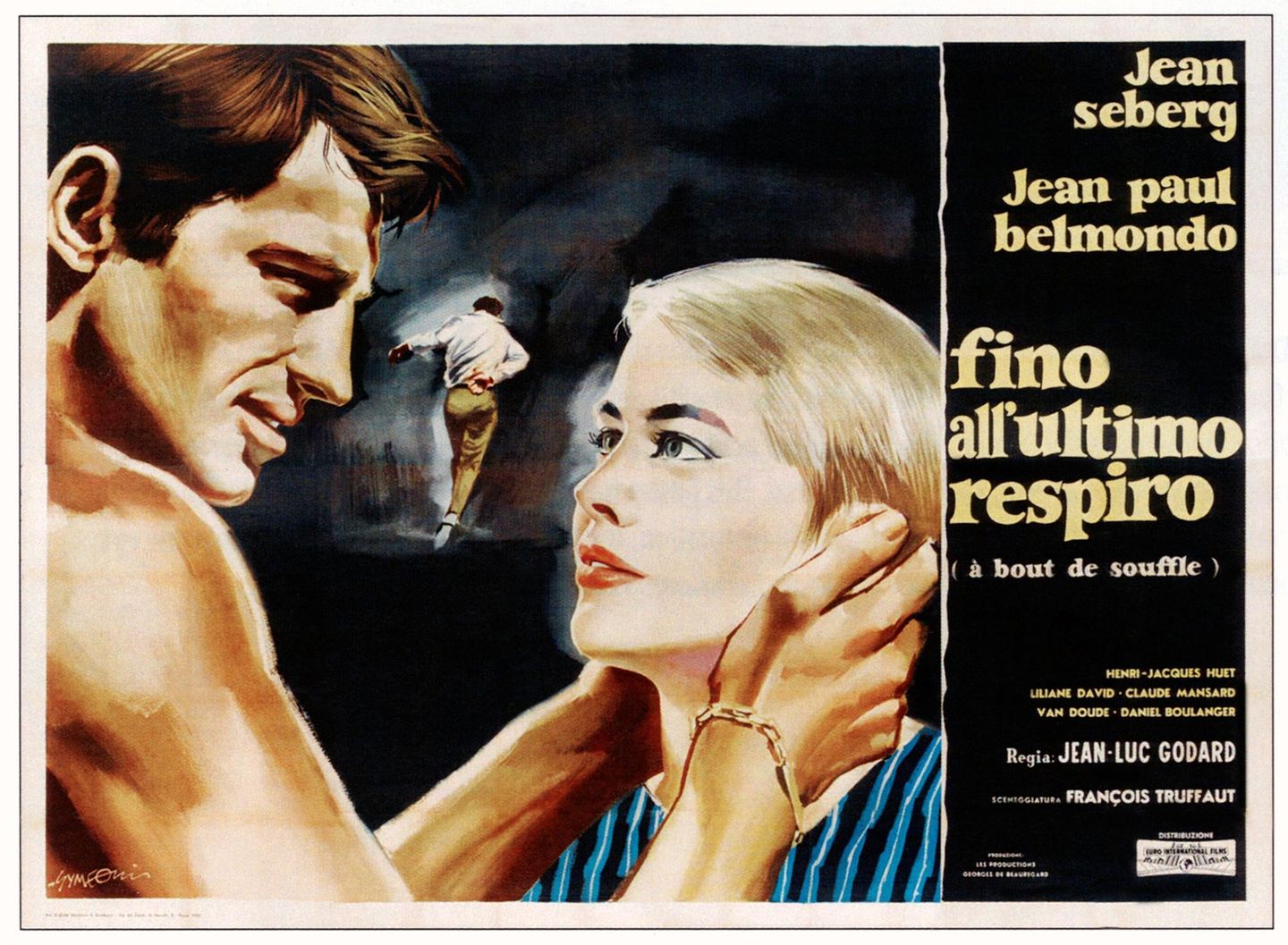 Sein Leben, seine Filme: Dieser Film machte Jean-Paul Belmondo 1960 quasi über Nacht weltberühmt - und mit ihm die cineastische Bewegung Nouvelle Vague, der dieser Film entsprang. In Jean-Luc Godards "Außer Atem" spielte der junge Belmondo einen Kleinganoven, der von seiner von Jean Seberg gespielten Freundin verraten und schließlich auf der Flucht vor der Polizei erschossen wird. 1965 stand Belmondo in "Elf Uhr nachts" erneut für Godard vor der Kamera. Zudem drehte er in den 60ern u.a. mit Regiemeistern wie Claude Chabrol, Marcel Ophüls und Jean-Pierre Melville. Dieser Film machte Jean-Paul Belmondo 1960 quasi über Nacht weltberühmt - und mit ihm die cineastische Bewegung Nouvelle Vague, der dieser Film entsprang. In Jean-Luc Godards "Außer Atem" spielte der junge Belmondo einen Kleinganoven, der von seiner von Jean Seberg gespielten Freundin verraten und schließlich auf der Flucht vor der Polizei erschossen wird. 1965 stand Belmondo in "Elf Uhr nachts" erneut für Godard vor der Kamera. Zudem drehte er in den 60ern u.a. mit Regiemeistern wie Claude Chabrol, Marcel Ophüls und Jean-Pierre Melville.