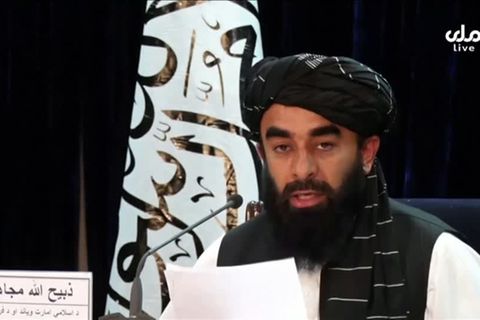 Video: Talibansprecher benennt amtierende Regierung