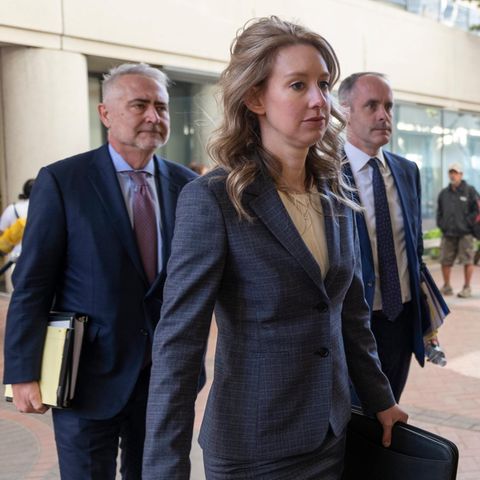 Elizabeth Holmes at the start of the process