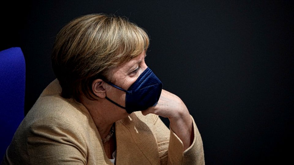 Angela Merkel hat ihre wohl letzte Rede im Bundestag genutzt, um für Armin Laschet in die Bresche zu springen