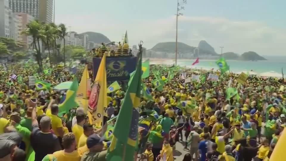 Video: Brasilien: Zehntausende protestierten am Unabhängigkeitstag Video: Brasilien: Zehntausende protestierten am Unabhängigkeitstag
