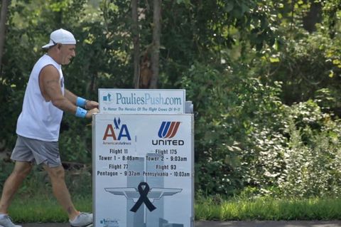 Paul Veneto auf seinem Weg von Boston nach New York