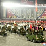 Kradräder bei Parade