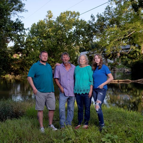 Die Johnsons photographed in Lyerly. Von links: Josh Johnson, Joe Johnson, Jan Johnson und Justine Johnson