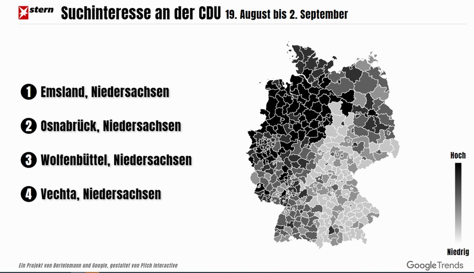 Google data: Before the federal election in 2021: This is how the search interest is distributed among the parties in Germany Google data: Before the federal election in 2021: This is how the search interest is distributed among the parties in Germany