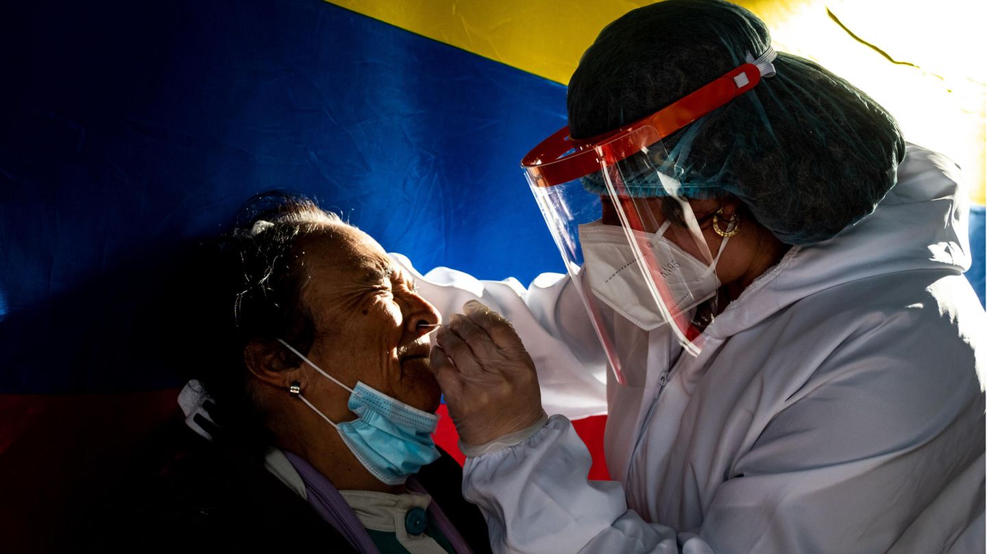 Corona test in Colombia