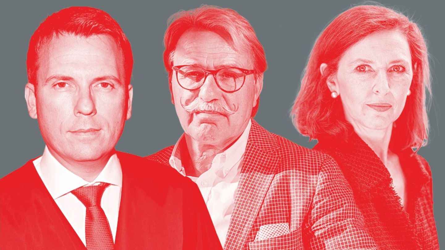 Die Experten Jens Rabe, Jürgen Schmidt und Nahlah Saimeh
