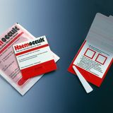 Chemischer Nachweis von Blut im Stuhl (z. B. Haemoccult-Test)