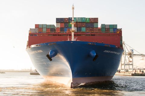 Containerschiff "Cosco Shipping Aries"
