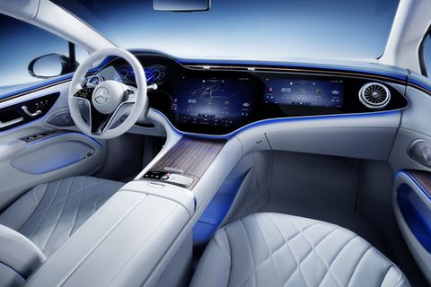 Bildschirm ohne Ende - der MBUX Hyperscreen von Mercedes-