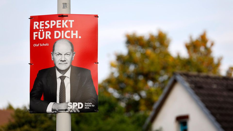 Wahlplakat Olaf Scholz