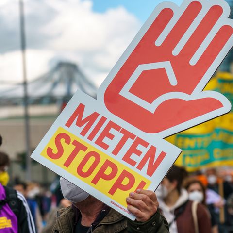 Mieterprotest in Berlin im Mai 2021
