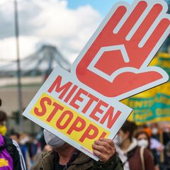 Mieterprotest in Berlin im Mai 2021