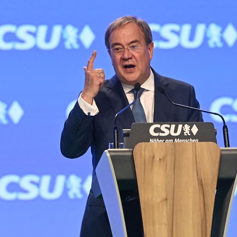 Armin Laschet auf dem CSU-Parteitag