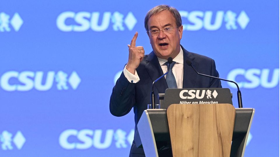 Armin Laschet auf dem CSU-Parteitag