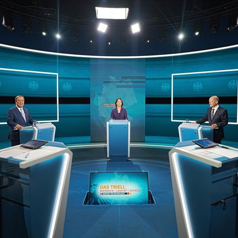 TV-Triell am Sonntag mit Baerbock, Laschet und Scholz