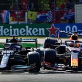 F1-Crash von Monza Berührung