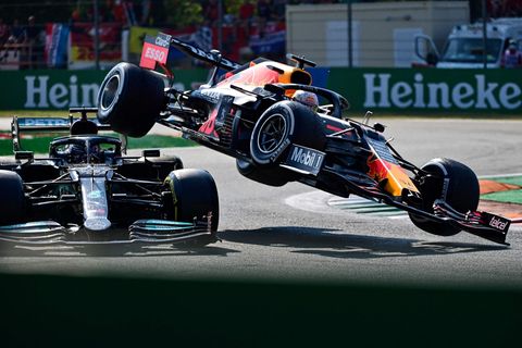 F1-Crash von Monza Abflug
