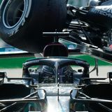 F1-Crash von Monza Nahaufnahme