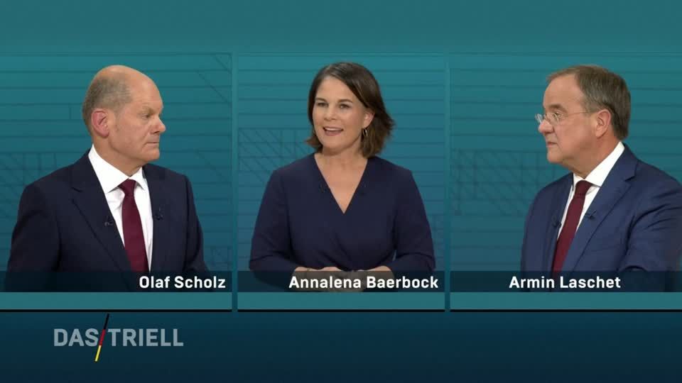 Bundestagswahl: Zweites TV-Triell: Die wichtigsten Themen und Reaktionen im Überblick