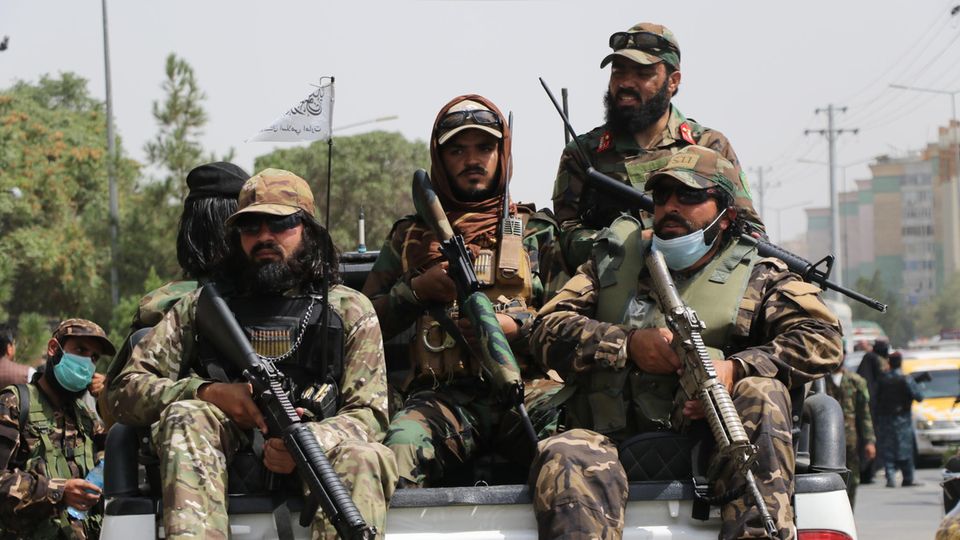 Taliban-Patrouille in Kabul
