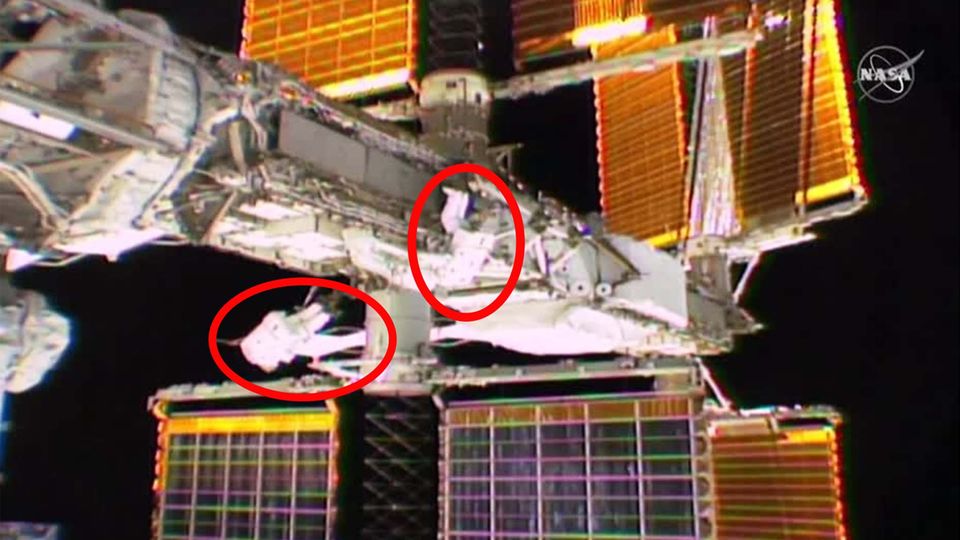 Internationale Raumstation: Sechsstündiger Spaziergang im All: Astronauten tauschen Solaranlage der ISS aus Internationale Raumstation: Sechsstündiger Spaziergang im All: Astronauten tauschen Solaranlage der ISS aus