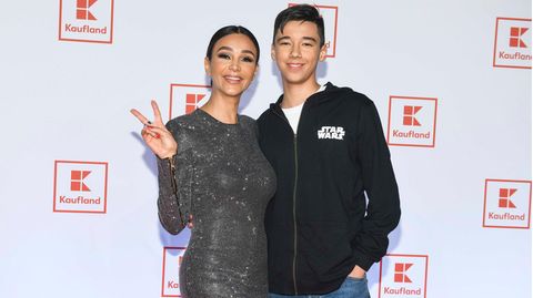 Verona Pooth mit ihrem älteren Sohn San Diego