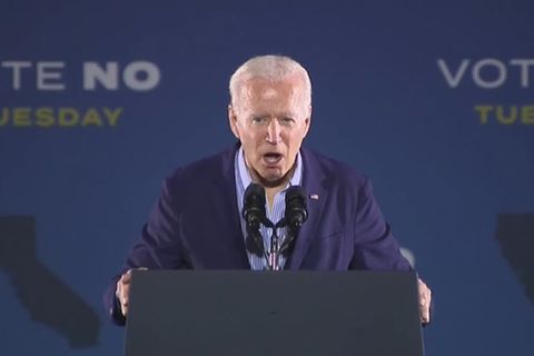 Video: Kalifornien: Biden warnt vor Wiederkehr des Trumpismus