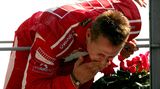 Schumacher nach seinem Sieg in Monza