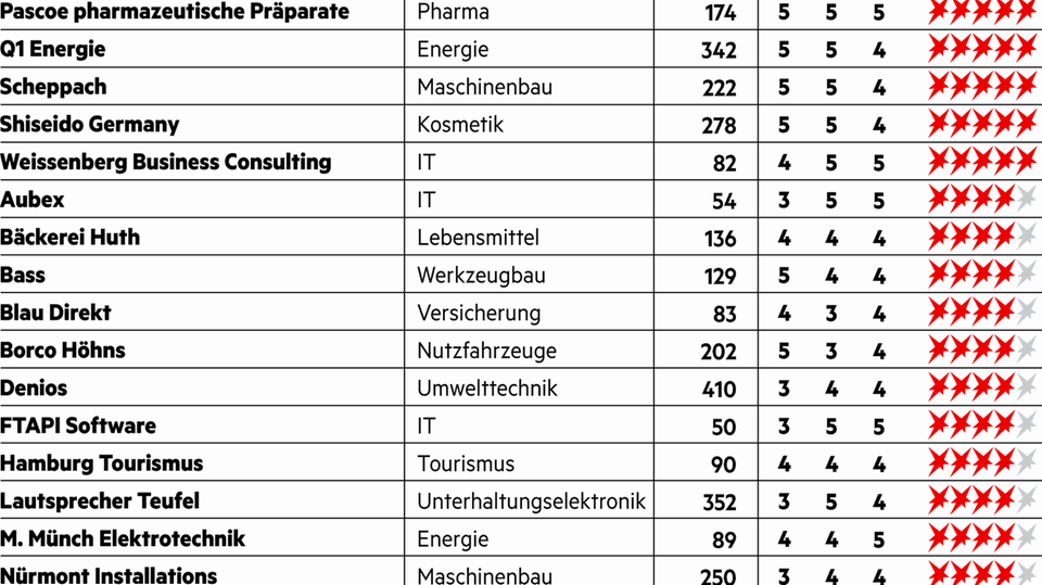Kleine Unternehmen Tabelle kleine Unternehmen im Digitalisierungs-Check